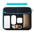 thumbnail image 4 of 12 Inch Laptop Sleeve Pouch Bag, Premium Neoprene, Water Resistant, Cushioned Soft Case, Lightweight Travel Friendly Sleeve Cover for Professionals, College Daily Use, 4 of 5
