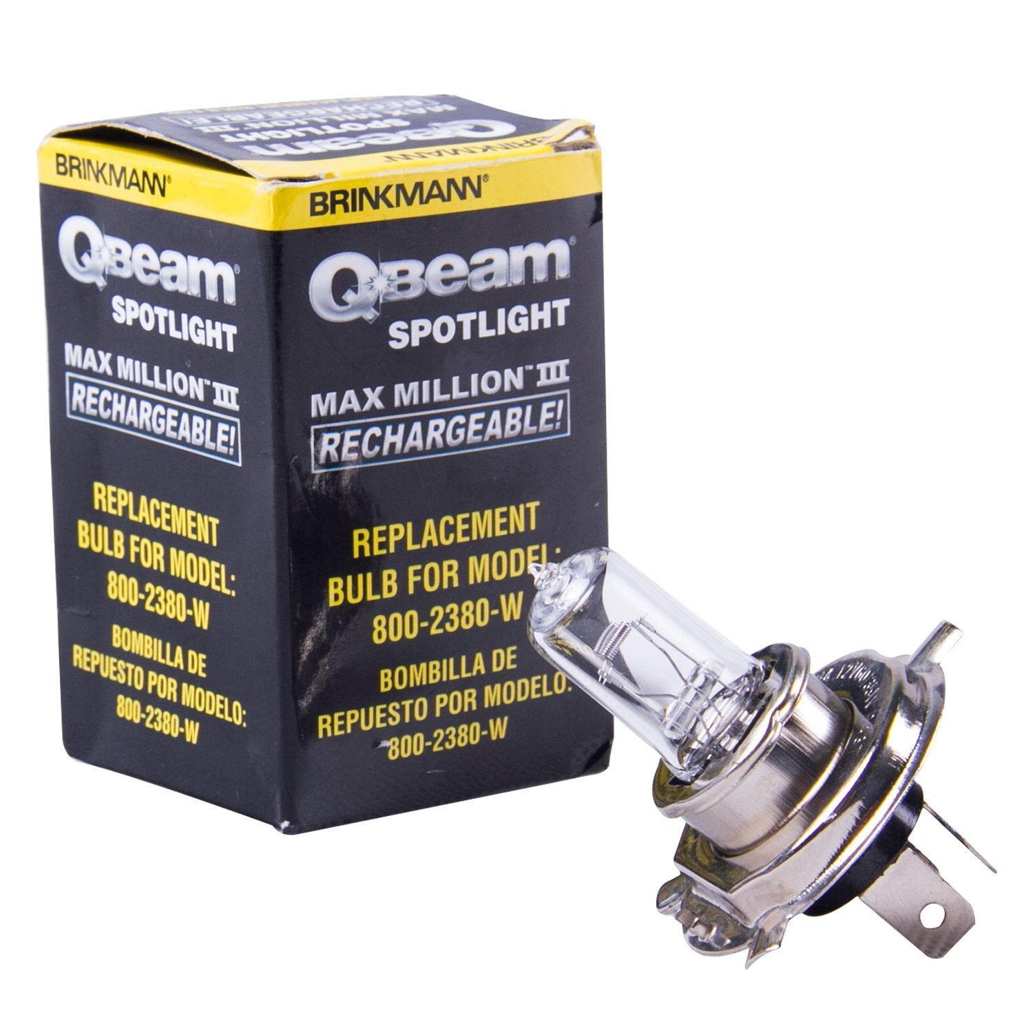 Brinkmann Q-Beam Max Million Spotlight Rechargeable Halogen Replacement Bulb 