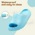 thumbnail image 4 of Kids Cloud Slides Slippers For Girls Boys,Pillow House Slippers Non-Slip Super Soft Quick Drying Shower Cushioned Slides Bathroom Thick Sole Sandals Indoor Outdoor Slippers, 4 of 7