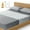 White, variant on Grounding Sheets for Bed Earth Grounded Sheet Pad 10% Silver Fiber+90% Organic Cotton, for Queen, King and All Mattress Sizes, with Outlet Tester & Cord 110"*24" (Gray)