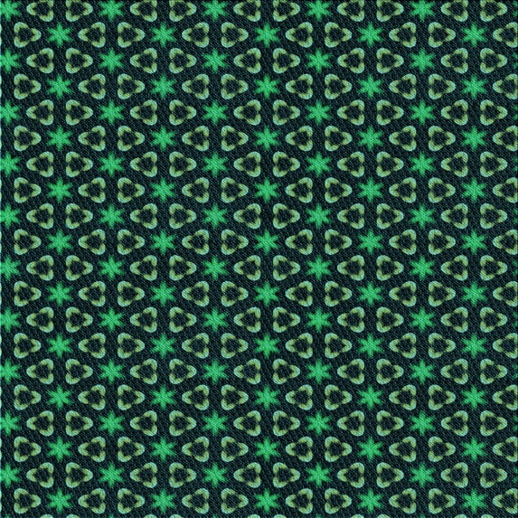 Ahgly Company Machine Washable Indoor Square Transitional Deep Teal Green Area Rugs, 6' Square