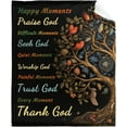 thumbnail image 5 of Tree of Life Blanket Warm Lightweight Flannel Tree of Life Bible Blanket Super Soft Cozy Tree of Life Gifts for Women Men Prayer Blanket for Bed, Sofa, Couch, Living Room 30"x40"for Toddler/Pets, 5 of 6