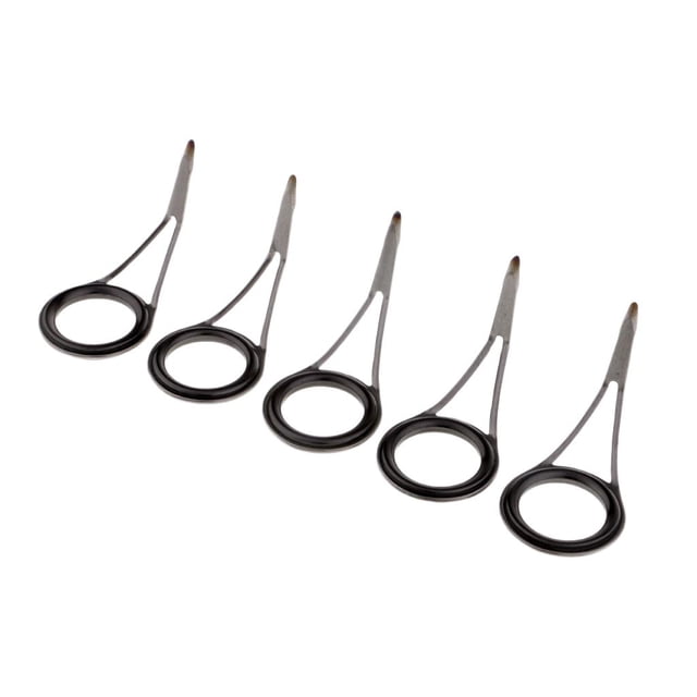 5pcs Ojos Cerámica Guías Cañas Sedales Varilla Giratoria Varilla Señuelo Talla 25 DYNWAVEMX Guías para cañas de pescar