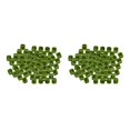 thumbnail image 1 of Anillos de pata de paloma Greeniant 100Pcs 2022 Aluminio 8mm Amarillo 2piezas, 1 of 1