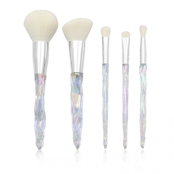 Juego de brochas de maquillaje HUOGUO, embalaje de PVC con cristal de diamante transparente