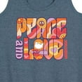 thumbnail image 3 of Woodstock - Hippie Retro - Peace & Love - Women's Racerback Tank Top, 3 of 5