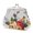 White, variant on Trayknick Vintage Flower Canvas Women Hasp Clutch Buckle Coin Purse Cash Card Holder Bag White
