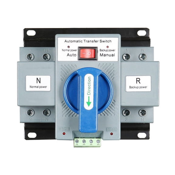 2P 63A 230V MCB Type Dual Power Automatic Transfer Switch ATS Rated Voltage Frequency 50/60Hz