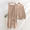 Khaki, variant on TQWQT Women's 2 Piece Outfits Long Sleeve Knit Sweater Top Wide Leg Pants Lounge Sets Tracksuits Beige M