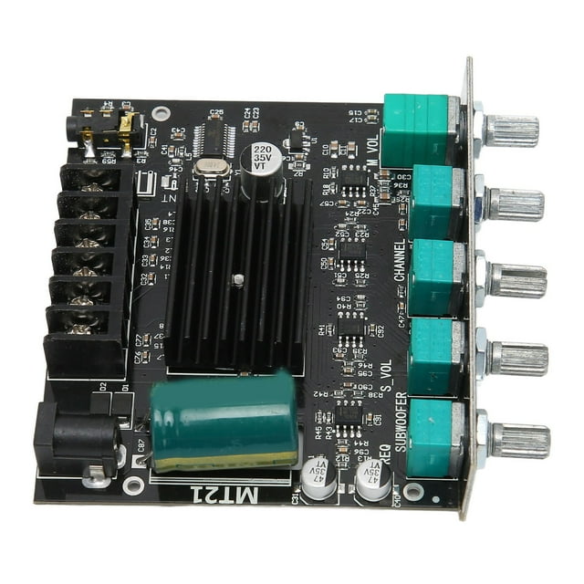 Sound Board, Adjustable Stereo BT Board Protection 2.1 Channel For 15-100W 4-8 Ohm Speakers