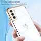 thumbnail image 2 of Blanco, Funda Compatible con Samsung Galaxy S22 Funda Cute Love Heart Pattern Ultra Delgada Silicona Galvanizada TPU Funda S22 Funda a Prueba de Golpes Anti-Arañazos Funda para Samsung Galaxy S22, 2 of 5