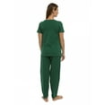 thumbnail image 2 of Pajama Set PJ Cotton Lounge Sleep Wear V-Neck Top & Long Pants by Lunarable, 2 of 3