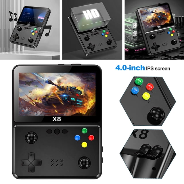 Consola Juegos Portátil Reproductor Joystick Dual 8G Integrado en 2000