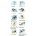 thumbnail image 5 of Pala para excrementos de perros Recogedor de excrementos para mascotas Recogedor de desechos para perros portátil de 6 garras con dispensador de bolsas Fácil de limpiar Ideal para uso en ext, 5 of 5