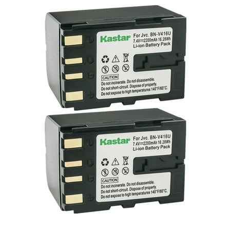 Kastar BN-V416 Battery 2-Pack Replacement for JVC GR-DVL805 GR-DVL810 GR-DVL815 GR-DVL817 GR-DVL820 GR-DVL822 GR-DVL828 GR-DVL865 GR-DVL867 GR-DVL900 GR-DVL910 GR-DVL915 Camera