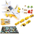 thumbnail image 2 of Tinglu Kids Car Toys Set Airplane Toys Cars Police Airplane Play Vehicle Set for Kids Gifts, 2 of 8