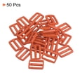 thumbnail image 3 of 3/4 Inch Tri-Glide Slide Buckles Webbing Strap Fastener, Brown, 50 Pack, 3 of 5