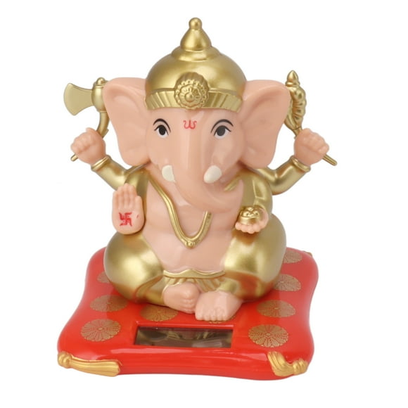 Estatuas De Ganesh, Juguetes Con Energía Solar Para Coches, Estatuas De Dios Elefante Ganesha Para Salpicadero De Coche, Decoración Del Hogar, Manualidades, Con Vívidos Para