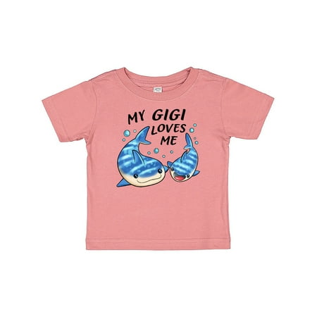 

Inktastic My Gigi Loves Me- whale shark Gift Baby Boy or Baby Girl T-Shirt