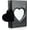 Black, variant on 3 Inch Mini Photo Kpop Album Kpop Photocard Binder, Love Heart Hollow Photocard Holder Collector Book 32 Pockets Portable Photo Card Holder with Love Heart Pendant