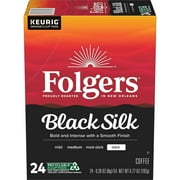 Folgers Black Silk Dark Roast Coffee Pods - 24ct