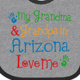 thumbnail image 4 of Inktastic Arizona Grandma Grandpa Love Me Boys or Girls Baby Bib, 4 of 4