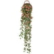 thumbnail image 1 of Bienvenido Plantas colgantes artificiales con flores rosas, guirnalda de 4.5 pies de flores colgantes falsas, cadena verde para pared, hogar, habitación, jardín, rosa, 1 of 6