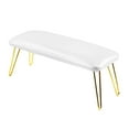 thumbnail image 3 of Gazechimp Manicure Hand Rest Non Slip Nail Hand Rest Stand Arm Rest for Nail Techs Use White and gold, 3 of 8