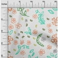 thumbnail image 2 of oneOone Rayon Light Peach Fabric Florals Fabric For Sewing Printed Craft Fabric By The Yard 56 Inch Wide, 2 of 4