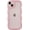 Pink, variant on MYKOMI for iPhone 14 Plus Case,Solid Color Curly Wave Frame Clear Soft Phone Case