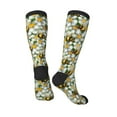 thumbnail image 4 of Balery Bees and Flower Printed Novelty Socks Men's Women's Crew Socks Sports Socks Knee High Socks Cotton Socks Quirky and Cool Socks, 4 of 9