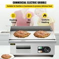 SKYSHALO 14" Electric Countertop Flat Top Griddle 110V 1500W NonStick