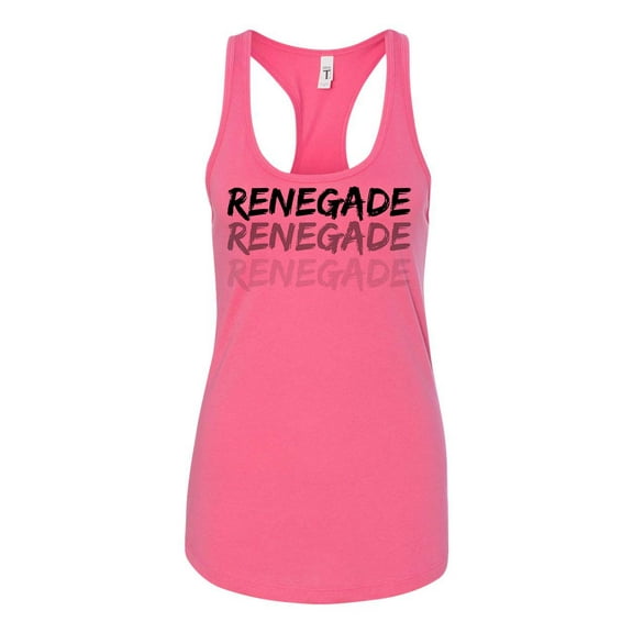 Women's Renegade Dance Lottery K-Camp Ladies Racerback Tank Top-Hot Pink-small
