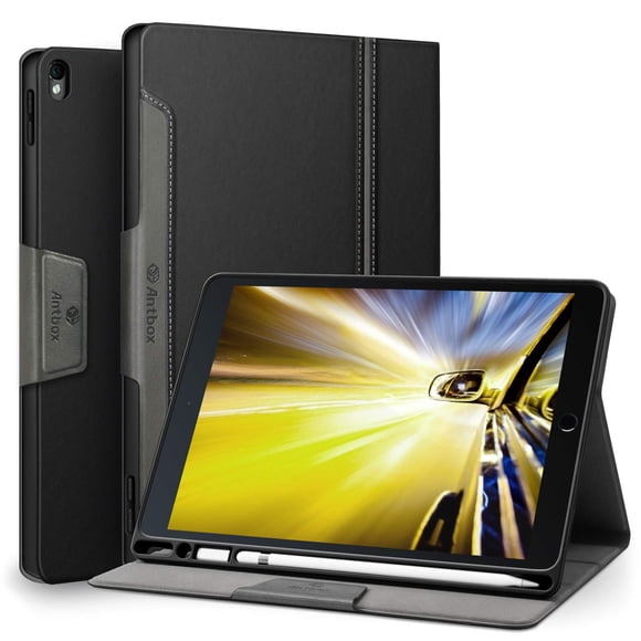 Antbox Funda Para Ipad Pro 10.5 / Ipad Air 3 Con Portalápices Incorporado Función De Encendido/Apagado Automático Funda Inteligente De Cuero Pu Para Ipad Air 3 10.5 Pulgadas 2019/Ipad Pro 10.5 2017 (N