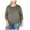 Green - olive, variant on Soprano Womens Cinched Side Pullover Blouse, Green, Plus Size, 1X