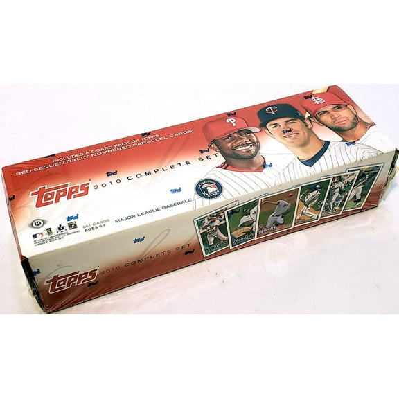 2010 Topps MLB Factory Sealed Complete Baseball Card Set. Includes Series 1 and 2 cards (661 total cards)