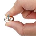 thumbnail image 4 of Uxcell 24Pack Alloy Spring Cord Lock Ends Toggle for Shoelaces Gold 17x15mm, 4 of 6