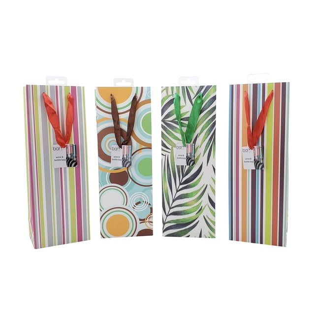 Bolsas de regalo para vino, cerveza y licores, 3 unidades