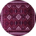 thumbnail image 1 of Ahgly Company Indoor Round Southwestern Pink Country Area Rugs, 3' Round, 1 of 4