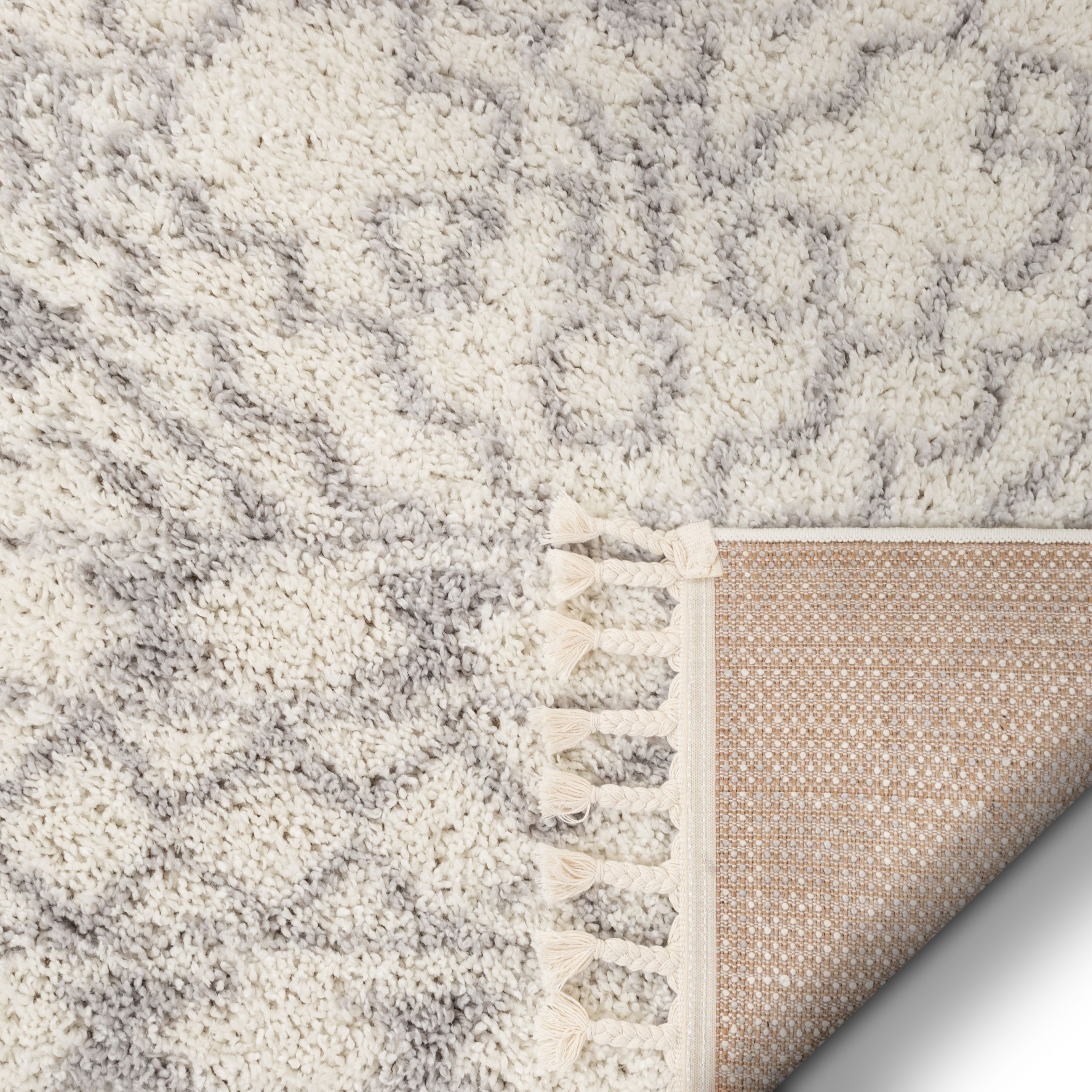 Well Woven Cabana Geometric Ethnic Modern Moroccan Area Rug, Gray