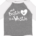 thumbnail image 4 of Inktastic Bestie Westie Boys or Girls Long Sleeve Baby Bodysuit, 4 of 5