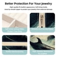 thumbnail image 3 of Whale Travel Portable Square Jewelry Display Case: Storage Solution for Rings, Earrings, Necklaces, Bracelets, and More! Ideal for Girls and Women: Jewelry Stand, Display, and Box in One, 3 of 6