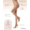 thumbnail image 3 of MeMoi Women's Ultra Sheer 8 Denier Control Top Pantyhose - Womens - Female, Q2, Honey, 3 of 12