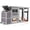 MED31, variant on MEDEHOO Chicken Coop with Wheels Mobile Large Hen House for 4-6 Chickens with Reinforced Nesting Box, Large Run, Metal Tray, Easy Rolling & Easy Cleanning, 74.9"