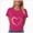 T-Shirt H25-Hot Pink, variant on Women Breast Cancer Print T Shirt Short Sleeve Women Short Sleeve Round Neck Tee Comfy Casual Vacation Clothes
