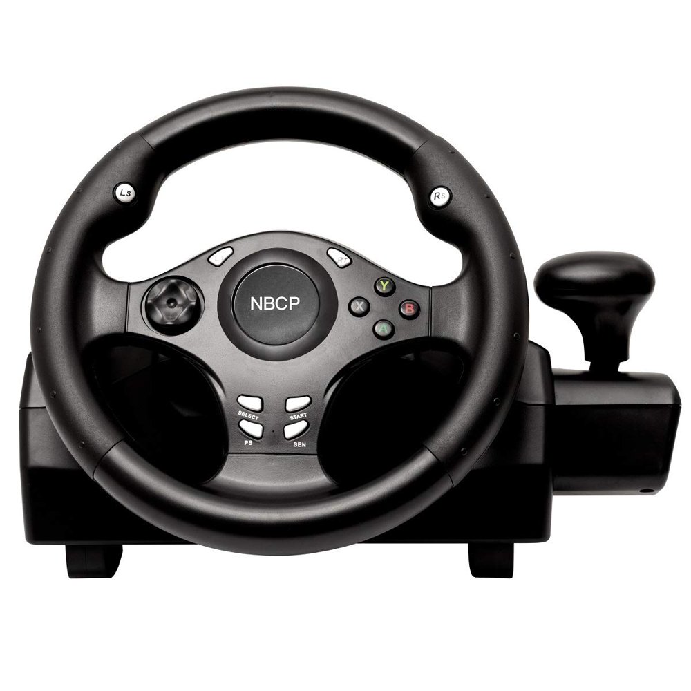 Game racing wheel 270 degree driving force steering wheel with pedals