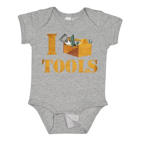

Inktastic I Love Tools Gift Baby Boy or Baby Girl Bodysuit