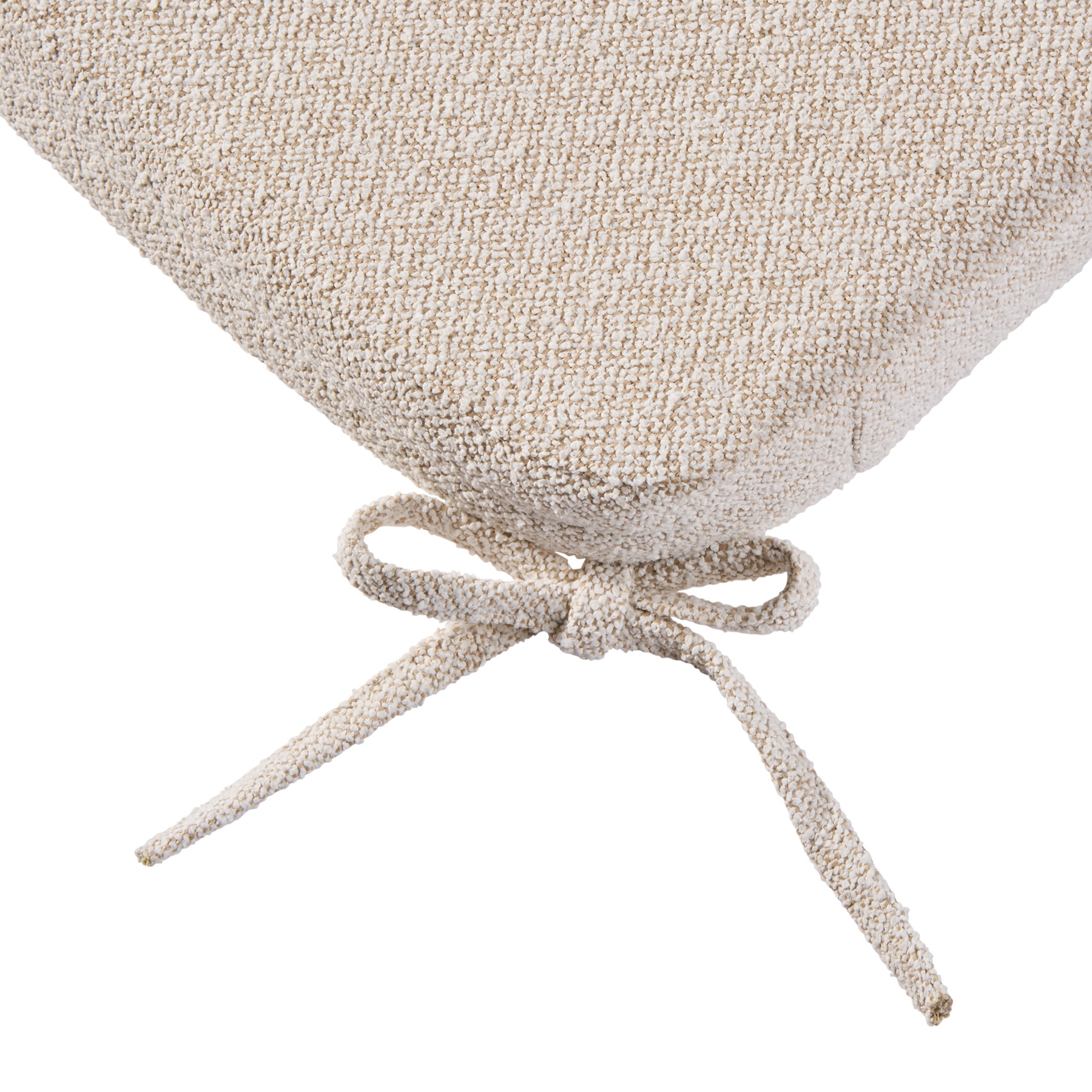 Better Homes & Gardens 19 in x 18 in Outdoor Seat Pad Cushion, 1-Piece, Cream Boucle
