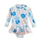 thumbnail image 1 of Odeerbi 6M-6Y Trajes de Baño de Manga Larga Con Lycra Para Niñas Traje de Baño de Una Pieza Para Entrenamiento Deportivo Bañadores de Surf Hawaianos, 1 of 6