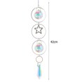 thumbnail image 3 of Crystal Wind Chimes Pentagram Prism Light Catcher Cortina Decoración para el hogar (estrella), 3 of 3
